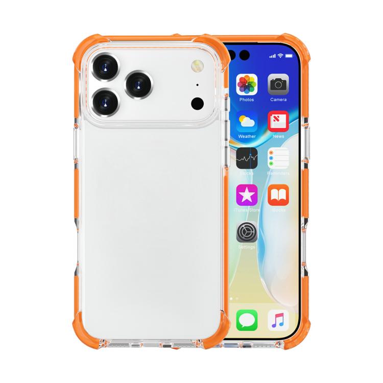 For iPhone 17 Pro Four-corner Shockproof TPU Hybrid Acrylic Phone Case