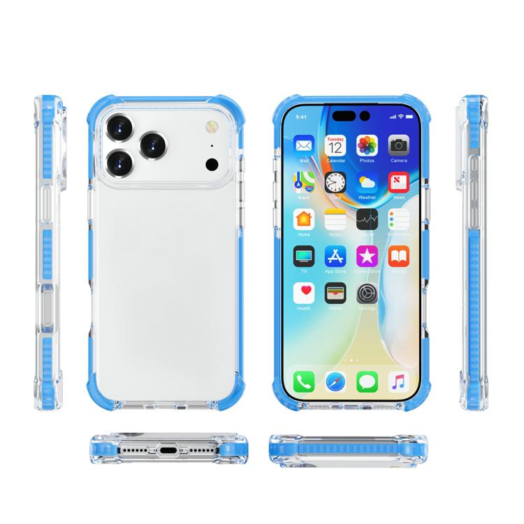 For iPhone 17 Pro Four-corner Shockproof TPU Hybrid Acrylic Phone Case