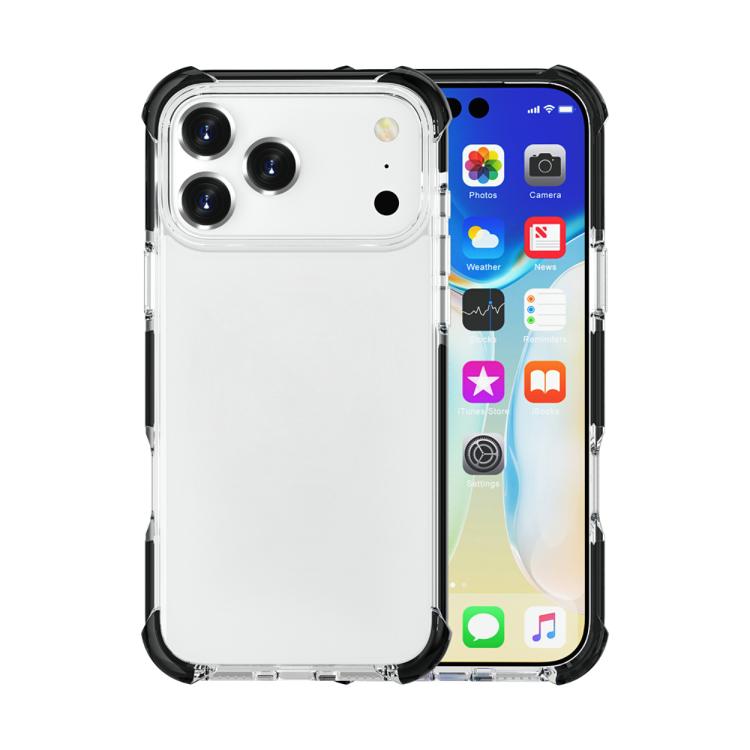 For iPhone 17 Pro Four-corner Shockproof TPU Hybrid Acrylic Phone Case