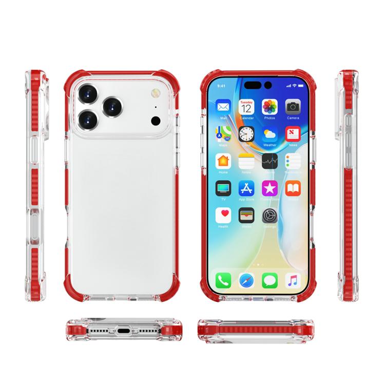 For iPhone 17 Pro Four-corner Shockproof TPU Hybrid Acrylic Phone Case