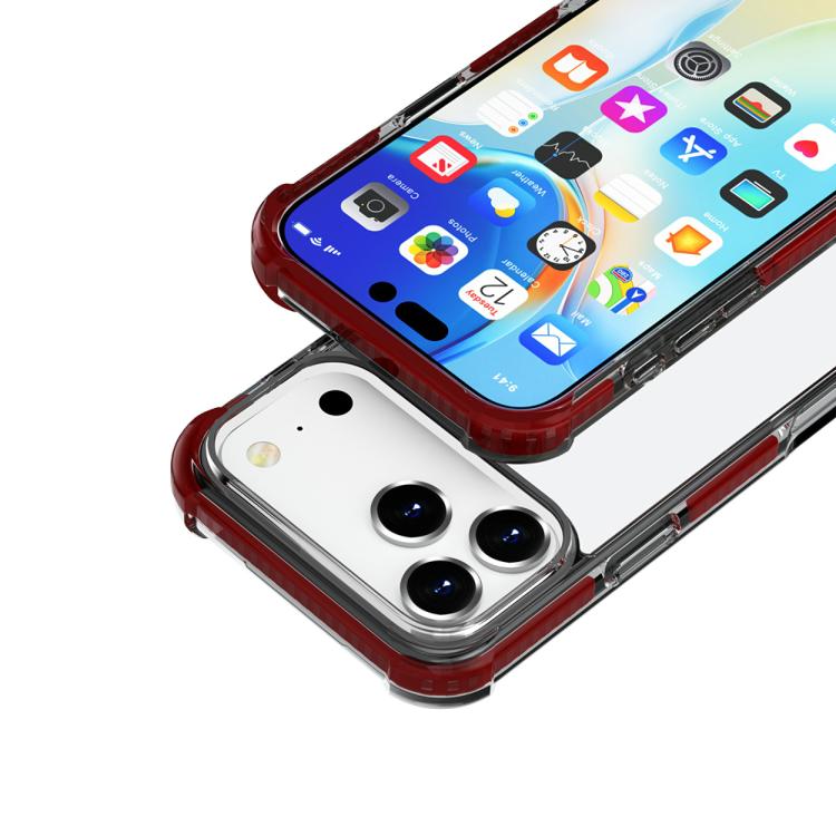 For iPhone 17 Pro Four-corner Shockproof TPU Hybrid Acrylic Phone Case