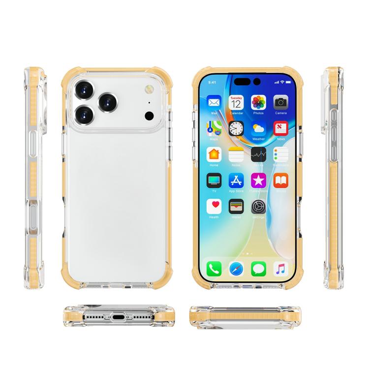 For iPhone 17 Pro Four-corner Shockproof TPU Hybrid Acrylic Phone Case