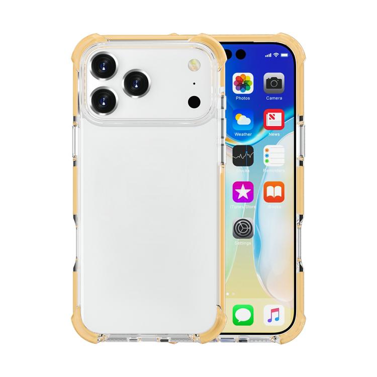 For iPhone 17 Pro Four-corner Shockproof TPU Hybrid Acrylic Phone Case