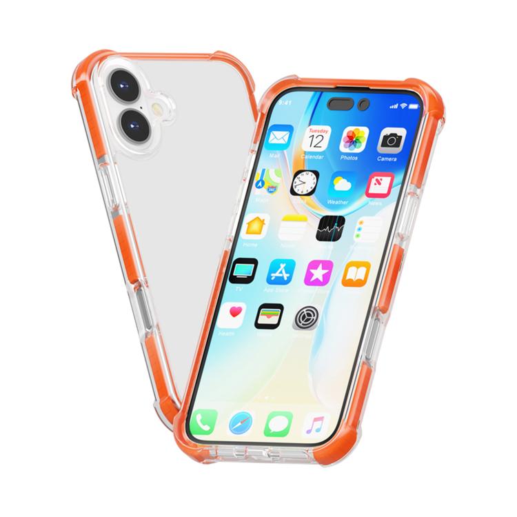 For iPhone 17 Four-corner Shockproof TPU Hybrid Acrylic Phone Case