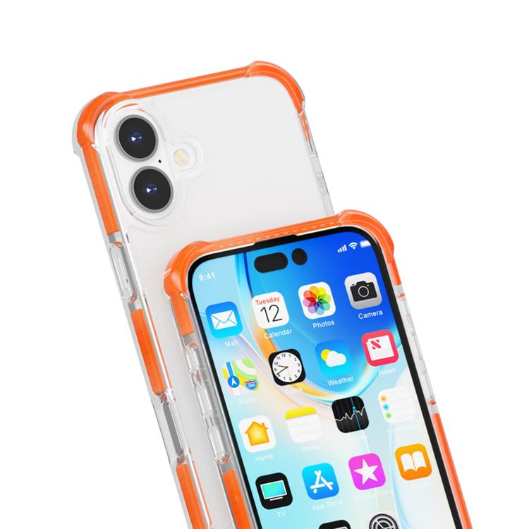 For iPhone 17 Four-corner Shockproof TPU Hybrid Acrylic Phone Case