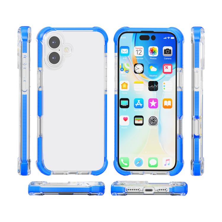 For iPhone 17 Four-corner Shockproof TPU Hybrid Acrylic Phone Case