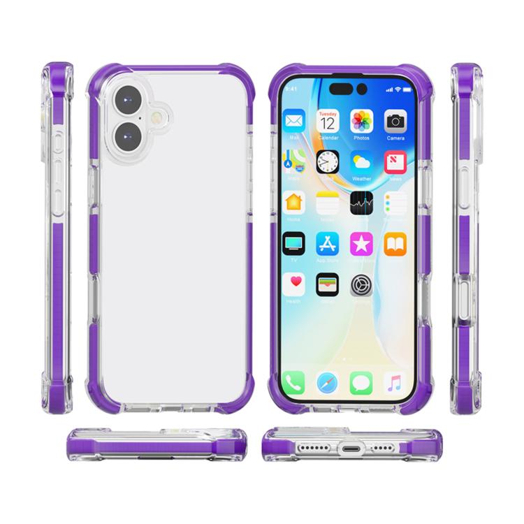 For iPhone 17 Four-corner Shockproof TPU Hybrid Acrylic Phone Case