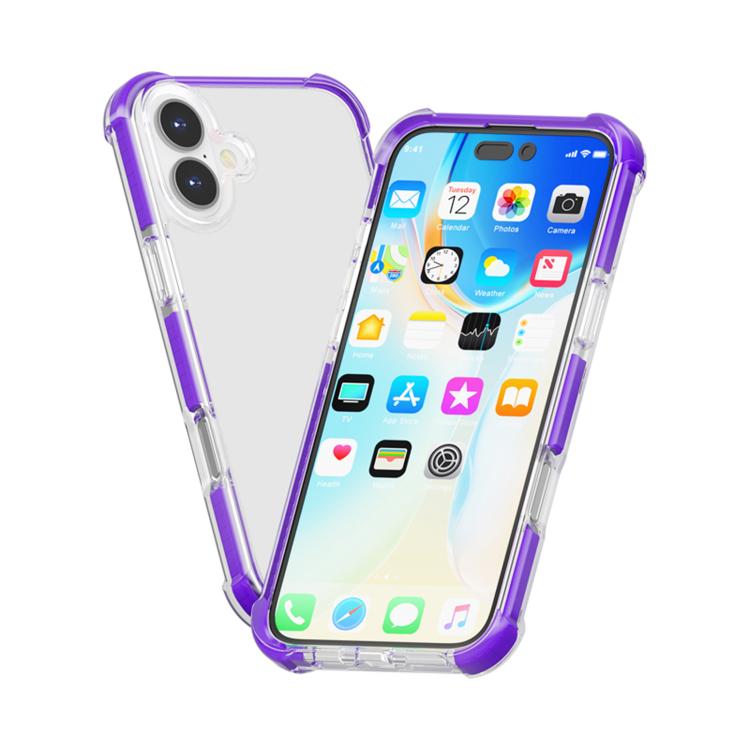 For iPhone 17 Four-corner Shockproof TPU Hybrid Acrylic Phone Case