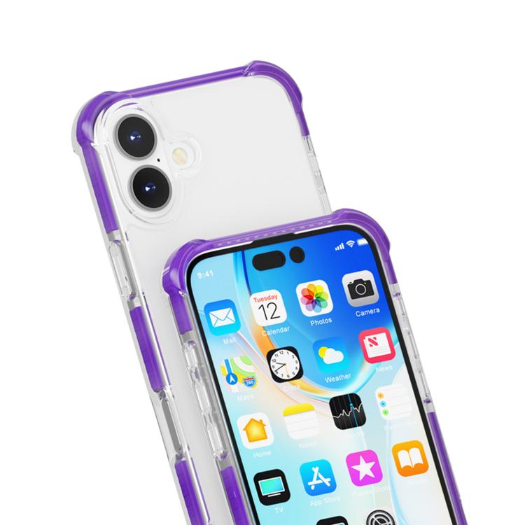 For iPhone 17 Four-corner Shockproof TPU Hybrid Acrylic Phone Case