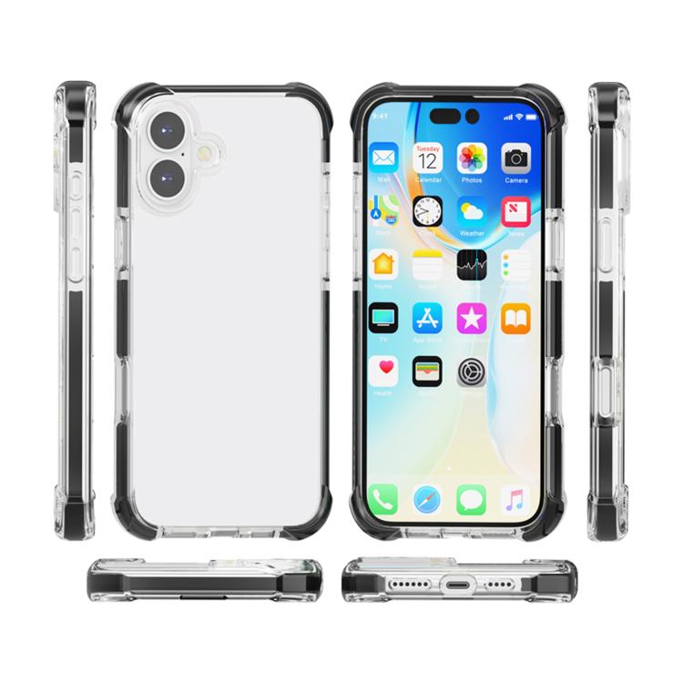 For iPhone 17 Four-corner Shockproof TPU Hybrid Acrylic Phone Case