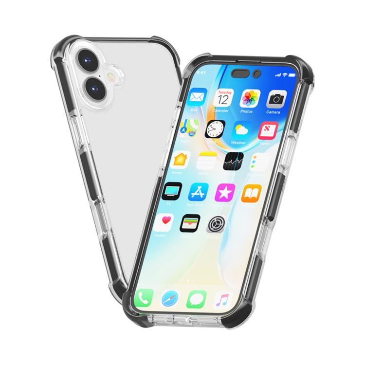 For iPhone 17 Four-corner Shockproof TPU Hybrid Acrylic Phone Case