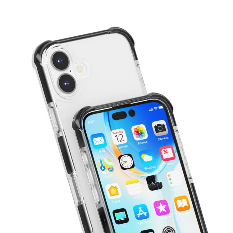 For iPhone 17 Four-corner Shockproof TPU Hybrid Acrylic Phone Case