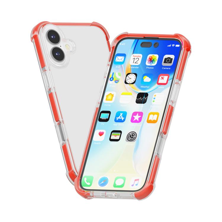 For iPhone 17 Four-corner Shockproof TPU Hybrid Acrylic Phone Case