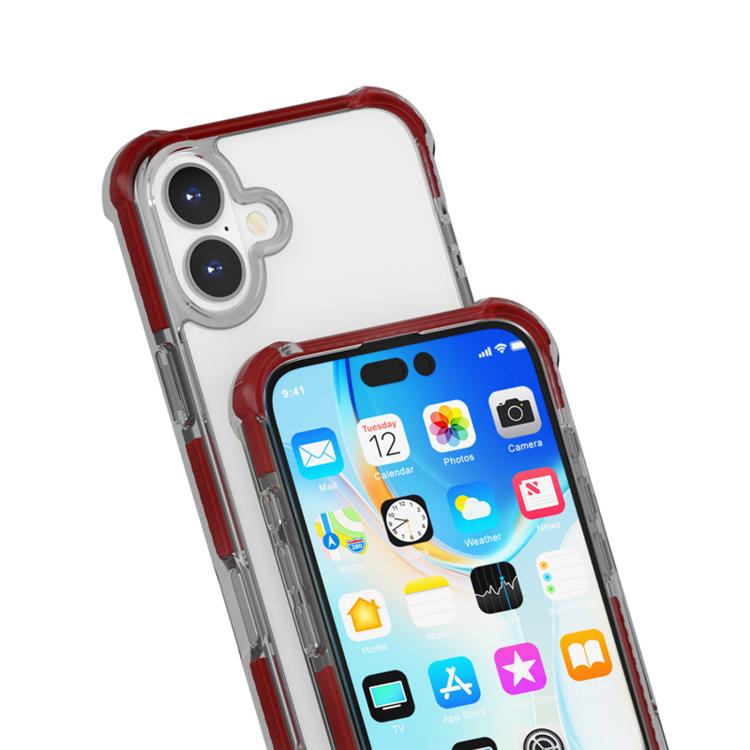 For iPhone 17 Four-corner Shockproof TPU Hybrid Acrylic Phone Case