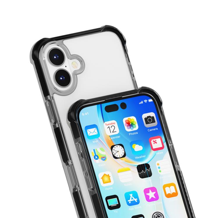For iPhone 17 Four-corner Shockproof TPU Hybrid Acrylic Phone Case