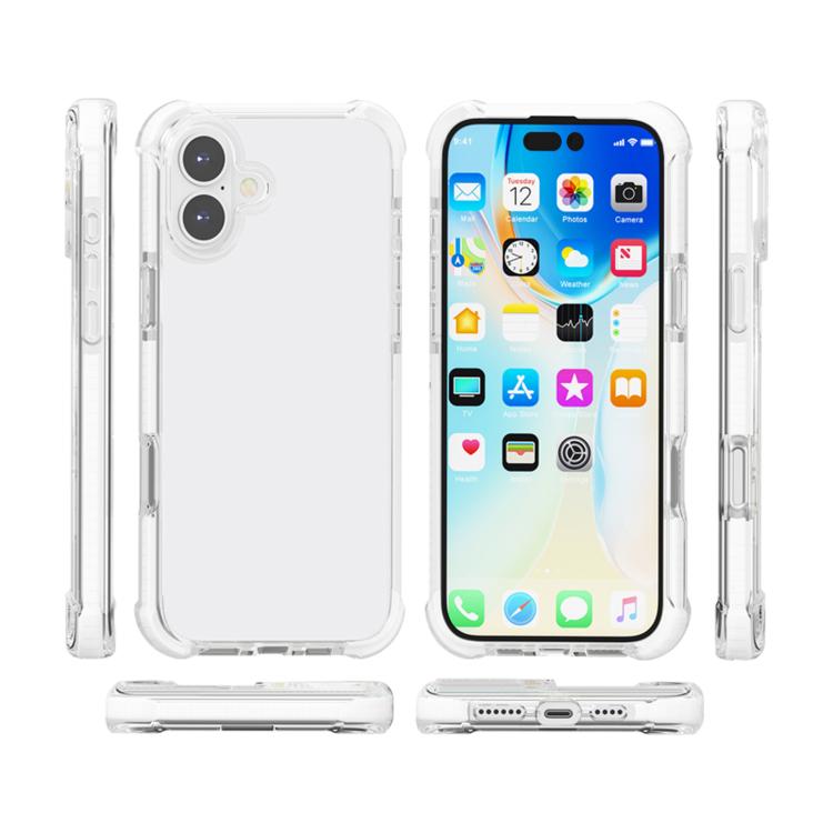 For iPhone 17 Four-corner Shockproof TPU Hybrid Acrylic Phone Case