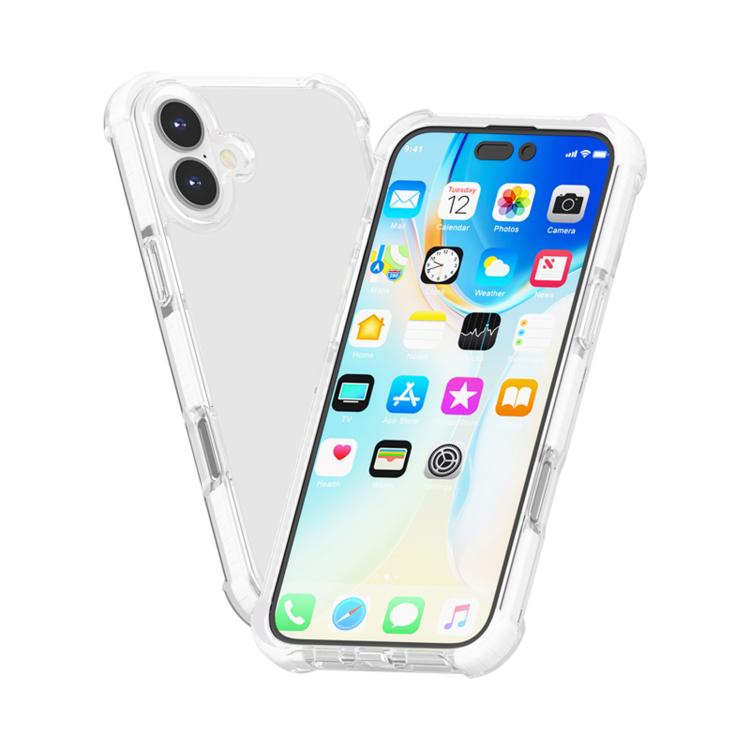 For iPhone 17 Four-corner Shockproof TPU Hybrid Acrylic Phone Case