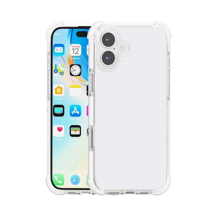 For iPhone 17 Four-corner Shockproof TPU Hybrid Acrylic Phone Case