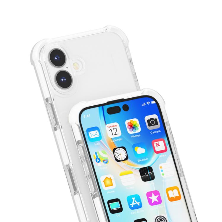 For iPhone 17 Four-corner Shockproof TPU Hybrid Acrylic Phone Case