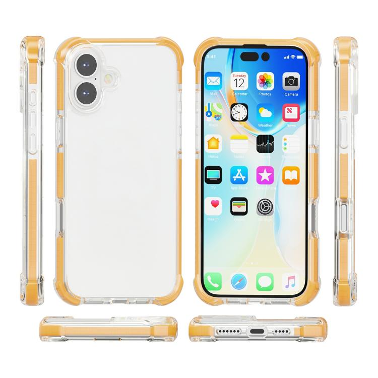For iPhone 17 Four-corner Shockproof TPU Hybrid Acrylic Phone Case