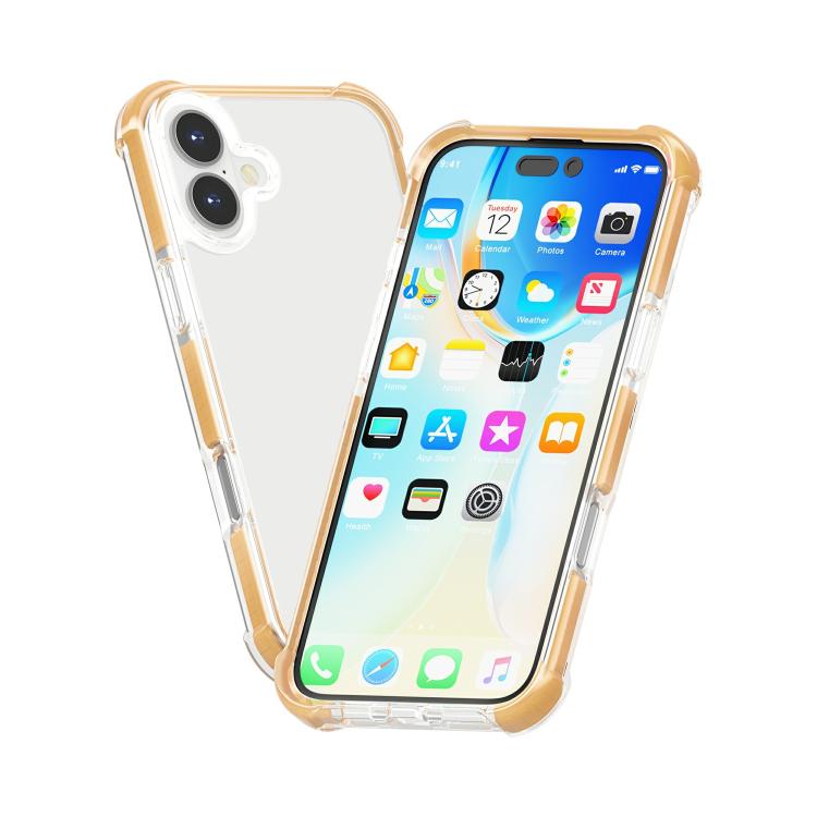 For iPhone 17 Four-corner Shockproof TPU Hybrid Acrylic Phone Case