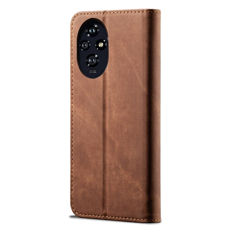 For Honor 200 Pro Denim Texture Flip Leather Phone Case