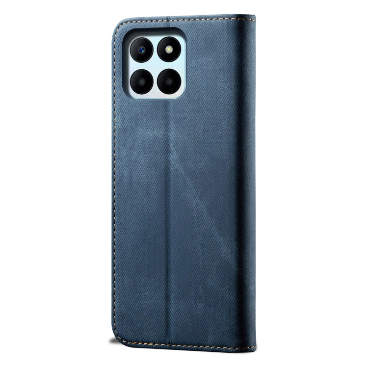 For Honor X6b 4G Global Denim Texture Flip Leather Phone Case