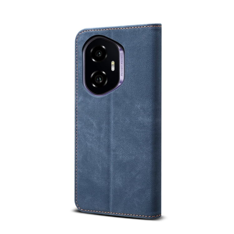 For Honor 300 5G Denim Texture Flip Leather Phone Case