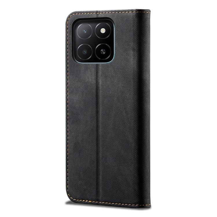 For Honor X8c 4G Denim Texture Flip Leather Phone Case