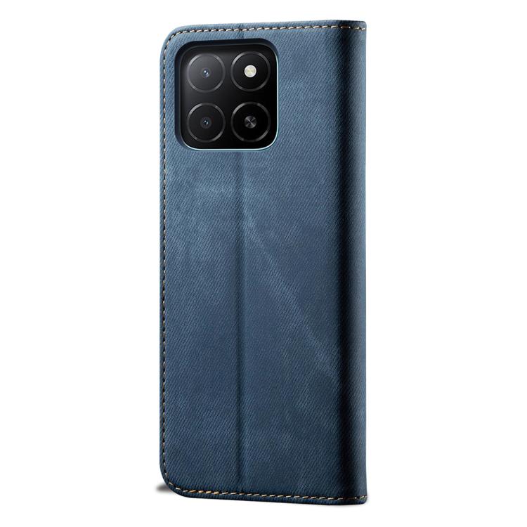 For Honor X8c 4G Denim Texture Flip Leather Phone Case
