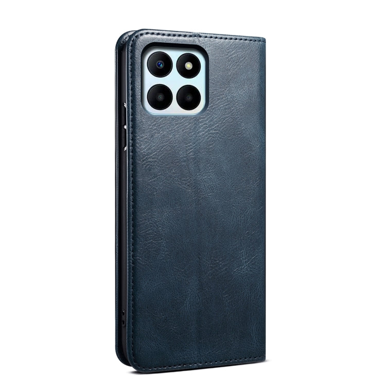 For Honor X6b 4G Global Oil Wax Crazy Horse Texture Leather Phone Case