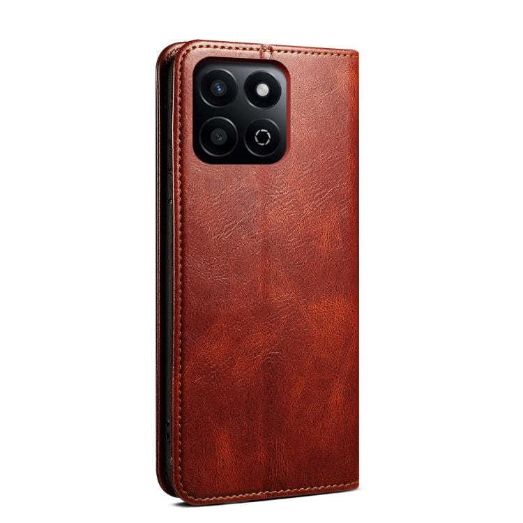 For Honor Play 60 Plus Global Oil Wax Crazy Horse Texture Leather Phone Case