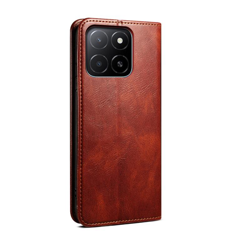 For Honor X8c 4G Oil Wax Crazy Horse Texture Leather Phone Case