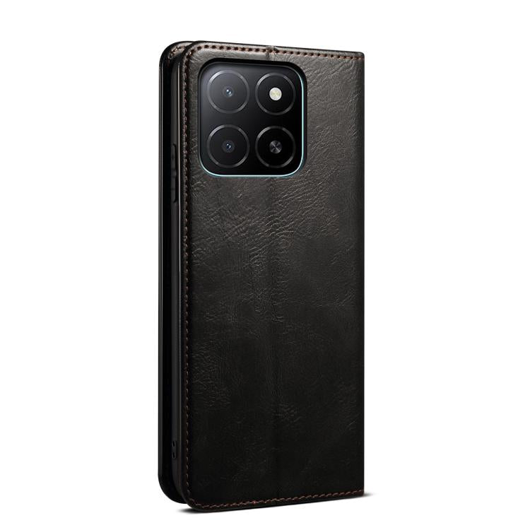 For Honor X8c 4G Oil Wax Crazy Horse Texture Leather Phone Case