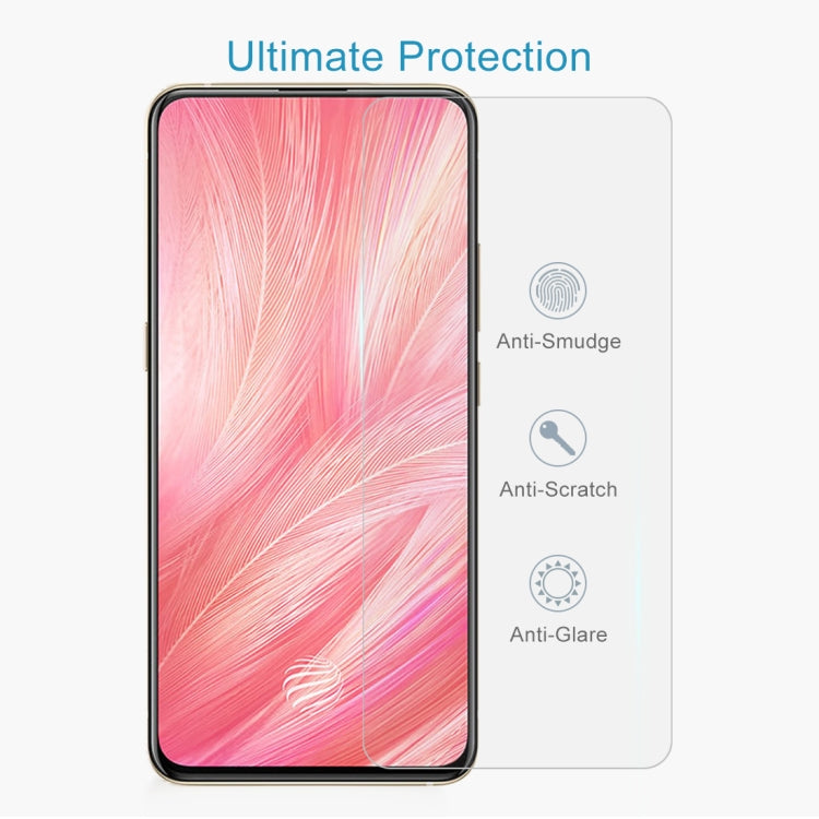 For Vivo X27 10 PCS Half-screen Transparent Tempered Glass Film