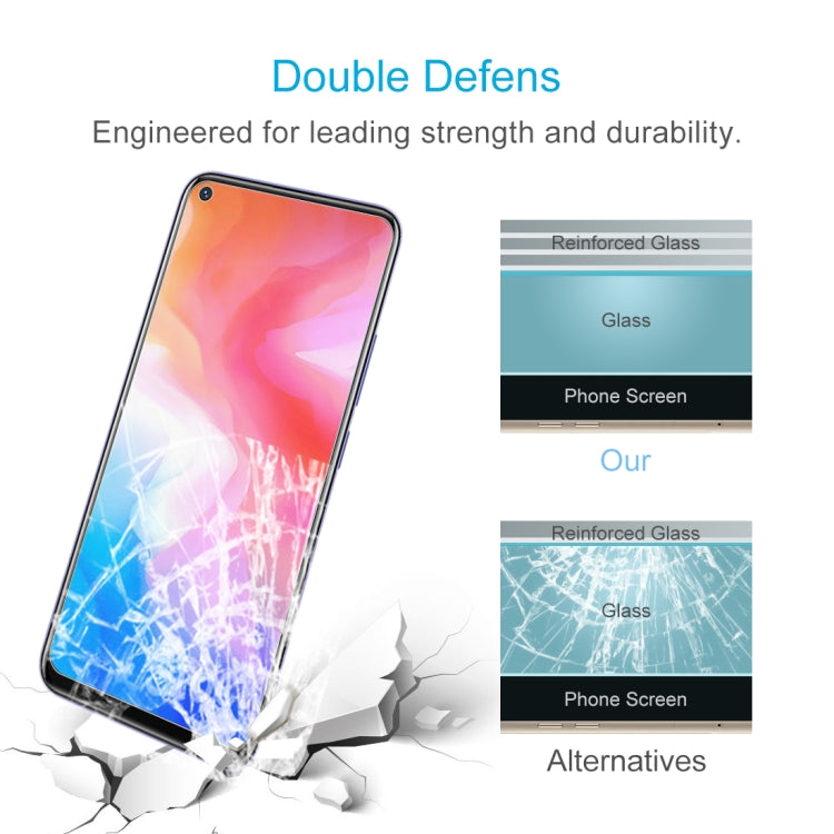 For Vivo Y3 10 PCS Half-screen Transparent Tempered Glass Film