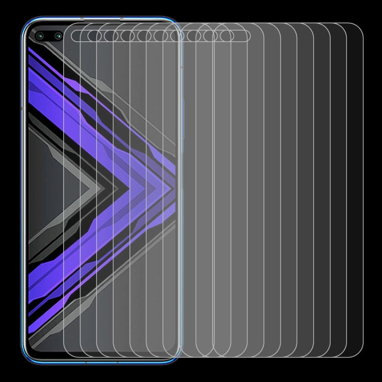 For Huawei Honor Play 4 Pro 10 PCS Half-screen Transparent Tempered Glass Film