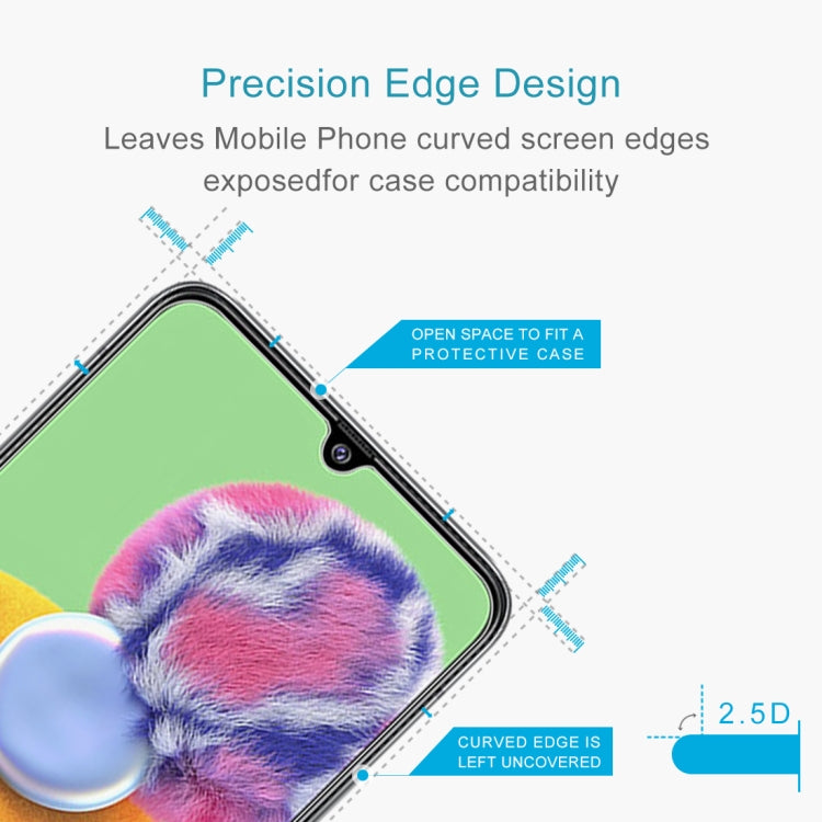 For Samsung Galaxy A90 5G 10 PCS Half-screen Transparent Tempered Glass Film