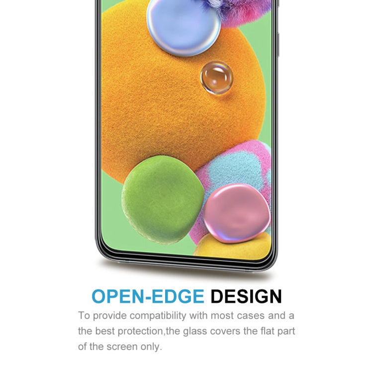 For Samsung Galaxy A90 5G 10 PCS Half-screen Transparent Tempered Glass Film