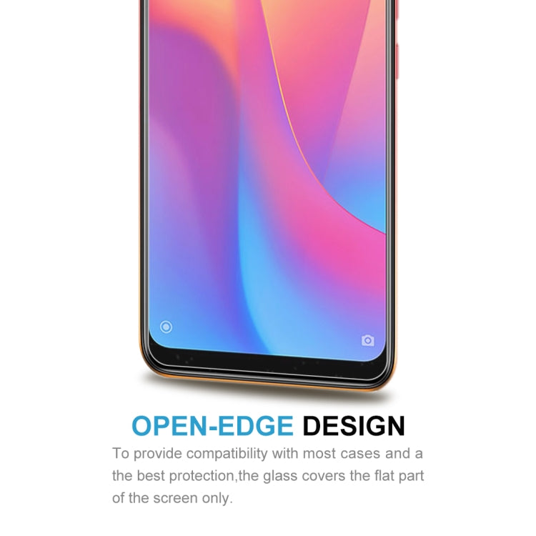 For Xiaomi Redmi 8A 50 PCS Half-screen Transparent Tempered Glass Film