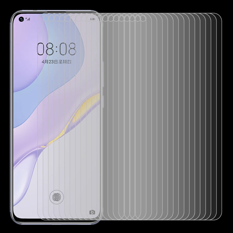 For Huawei nova 7 50 PCS Half-screen Transparent Tempered Glass Film