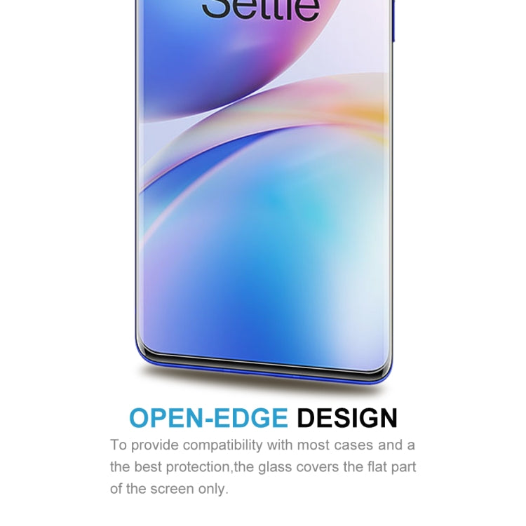 For OnePlus 8 Pro 50 PCS Half-screen Transparent Tempered Glass Film