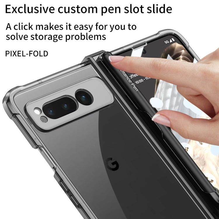 For Google Pixel Fold GKK Airbag Hinge Shockproof Phone Case with Pen