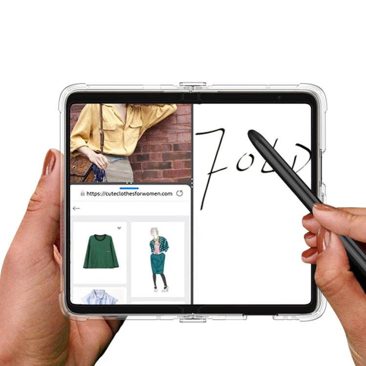 For Google Pixel Fold GKK Airbag Hinge Shockproof Phone Case with Pen