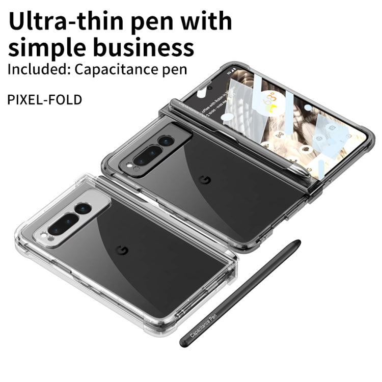 For Google Pixel Fold GKK Airbag Hinge Shockproof Phone Case with Pen