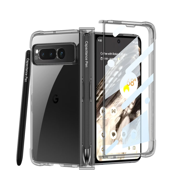 For Google Pixel Fold GKK Airbag Hinge Shockproof Phone Case with Pen