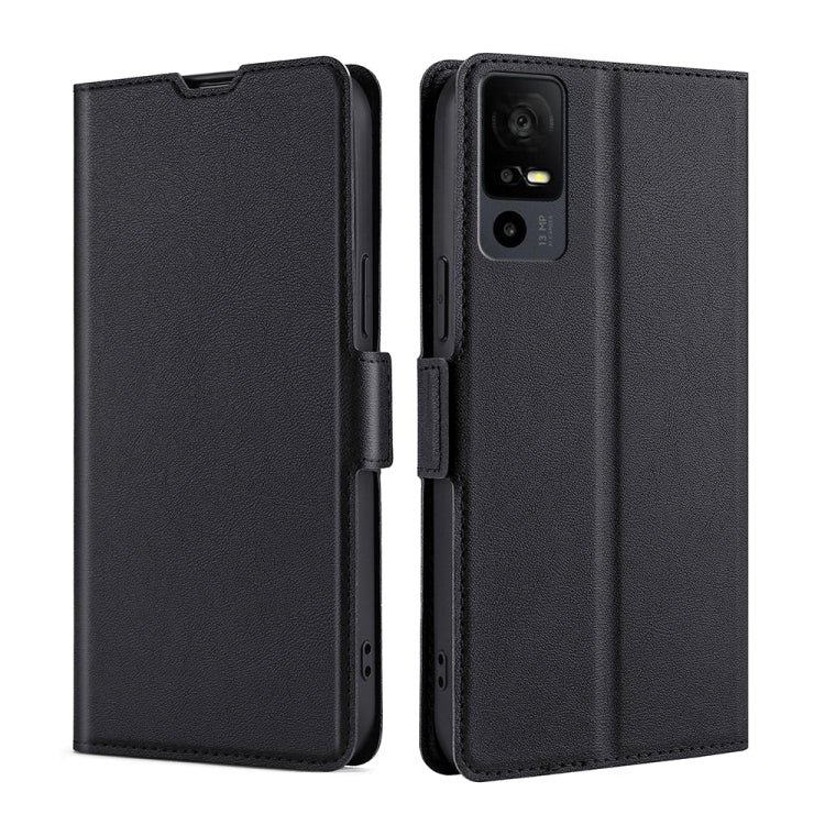 For TCL 40 XE 5G / 40X 5G T601D Ultra-thin Voltage Side Buckle Horizontal Flip Leather Phone Case