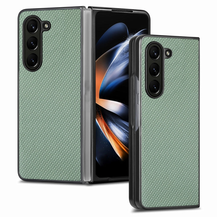 For Samsung Galaxy Z Fold5 Carbon Fiber Texture Back Cover Phone Case