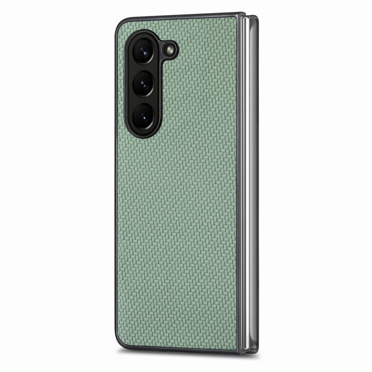 For Samsung Galaxy Z Fold5 Carbon Fiber Texture Back Cover Phone Case