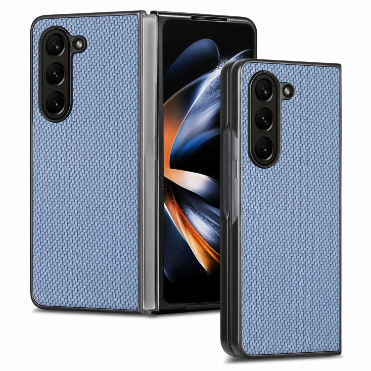 For Samsung Galaxy Z Fold5 Carbon Fiber Texture Back Cover Phone Case